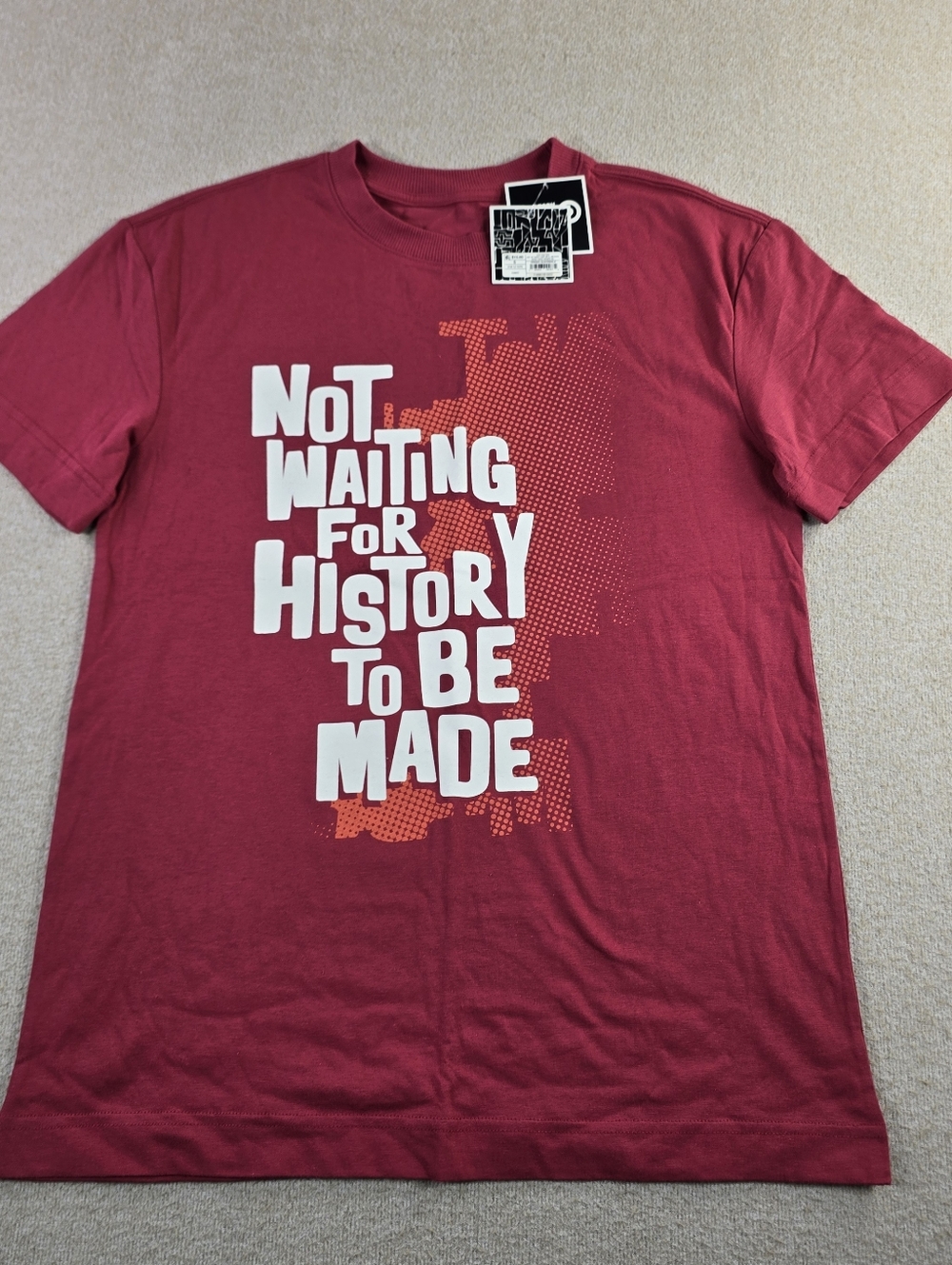 Target Black History Month NWT Small Red Tee Not Waiting For History To Be Made